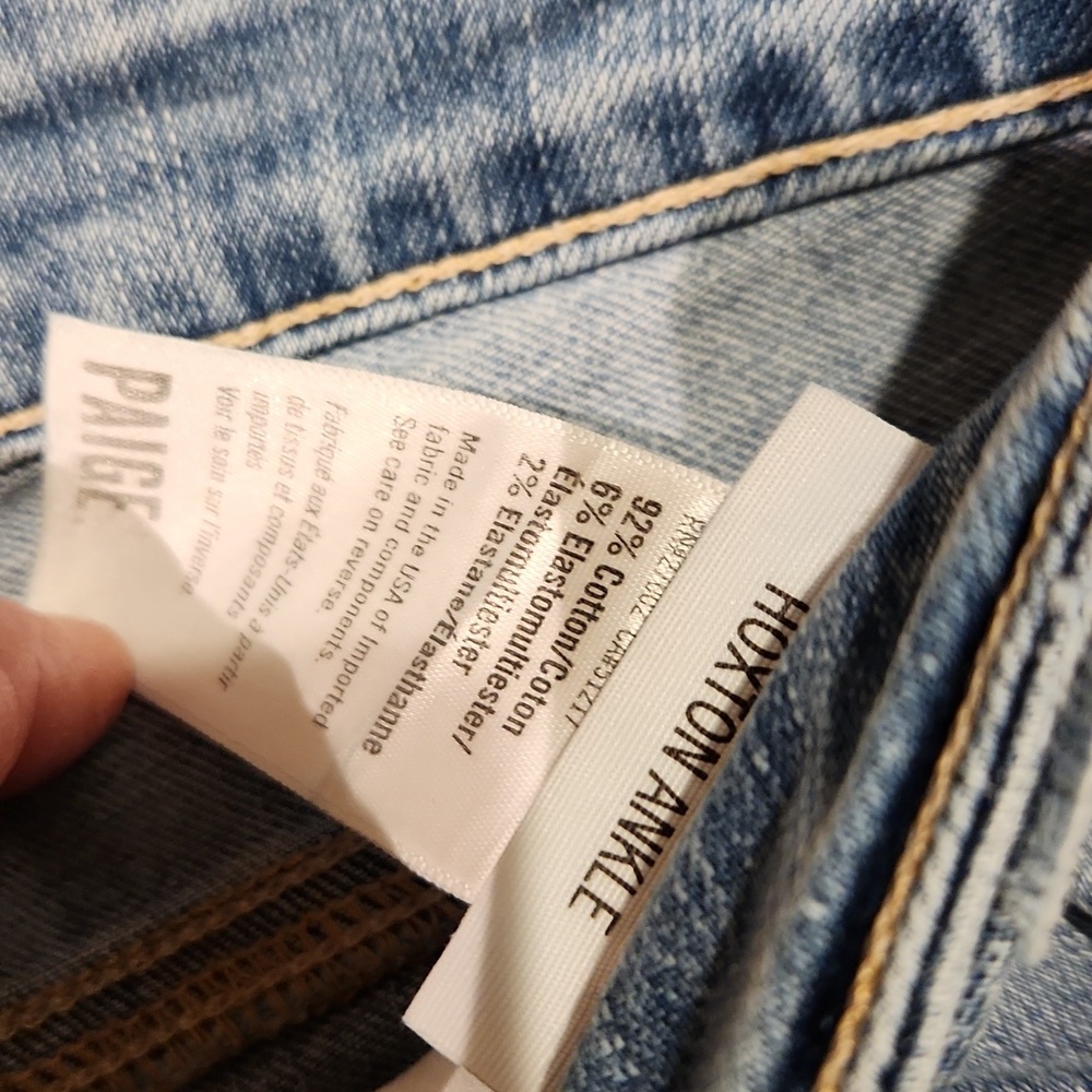 ❤ PAIGE TRANSCEND VINTAGE HIGH RISE HOXTON ANKLE SKINNY JEANS, 2 (26) - Picture 7 of 10
